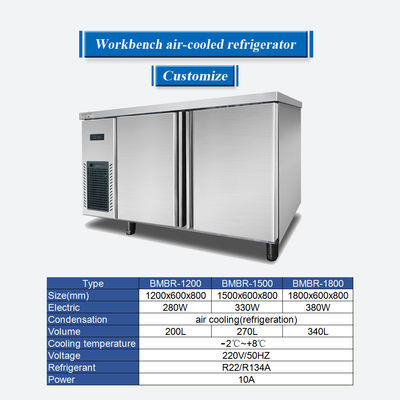 Anpassen Bar Typ Arbeitsplatz Luftgekühlter Kühlschrank Ausrüstung Untertisch Kühlschrank / Arbeitsplatz-Kühler / Untertisch Kühlschrank