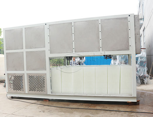 Innenkühlungs-Block-Eis-Maschinen-Süßwasser R22 R404A 10 Tonnen industriell