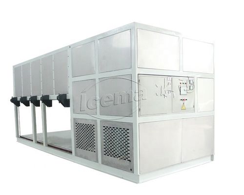 Innenkühlungs-Block-Eis-Maschinen-Süßwasser R22 R404A 10 Tonnen industriell