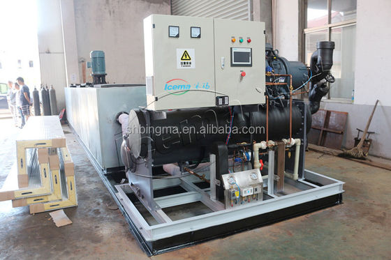 Abkühlungs-Block-Eis-Maschine 380V 3P der Salzlösungs-10T