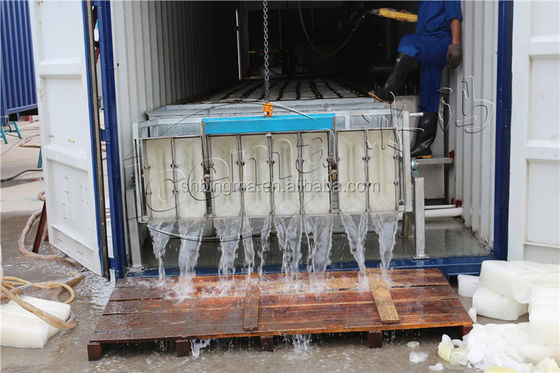 Abkühlungs-Block-Eis-Maschine 380V 3P der Salzlösungs-10T