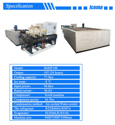 Werbung 10 Ton Ice Block Making Machine