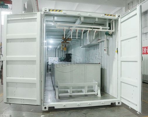 Automatische Behälter-Eismaschine 220 V 380 V 410 V 415 V 440 V 460 V für den Verkauf von Eisfischerei mit frischen Meeresfrüchten