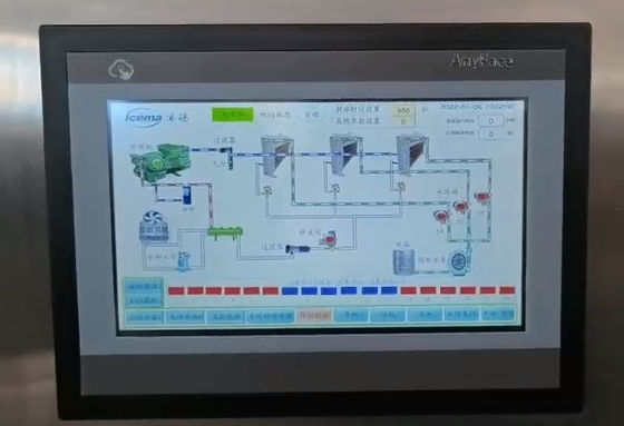 3T / 24h industrielle Eismaschine Automatischer großer Eiswürfel für Café / Getränk / Industrie / Eisfabrik