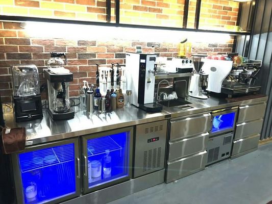 Werktisch-Gefrierschrank des Werktisch-200L abgekühlter des Kühlschrank-R134A Luft