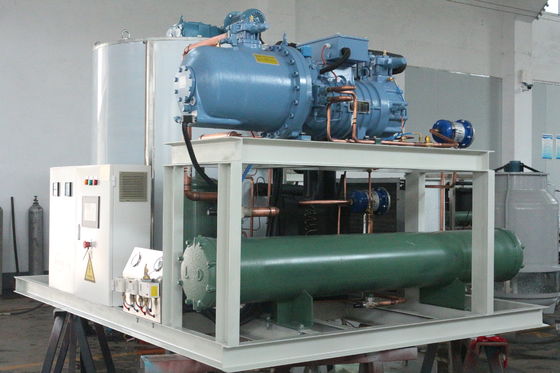 300KG-40T Industrielle Flocken-Eis-Maschinen-Schnee-Eis-Flocken-Maschine für die Fischerei auf frische Meeresfrüchte