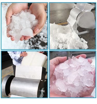9T/H Ice Crusher Machine CE Edelstahl Ice Shaver Machine Commercial