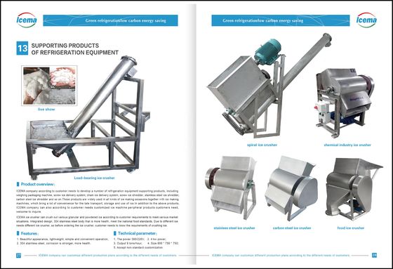 9T/H Ice Crusher Machine CE Edelstahl Ice Shaver Machine Commercial