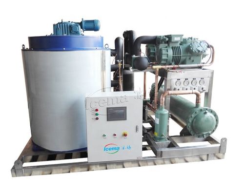 5 Tonnen kommerzielle Meerwasserflockeneismaschine 20,5 kW