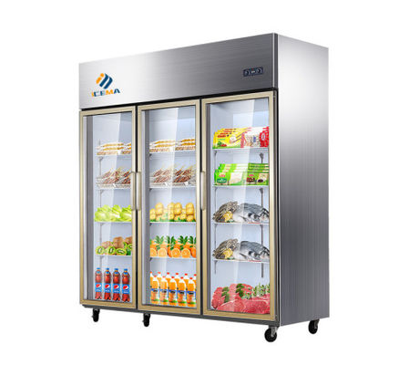 1350L Sechs-Glas-Türen Gefrierschrank für Restaurant