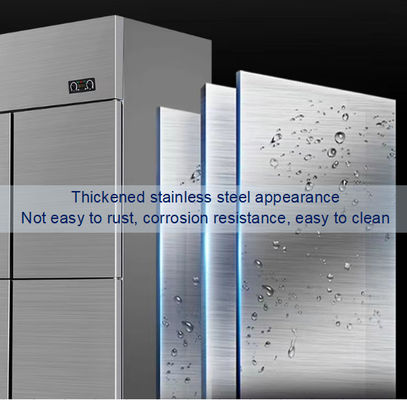 1350L Sechs-Glas-Türen Gefrierschrank für Restaurant