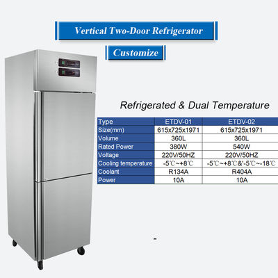 Fabrikpreis Gefrierschrank Gefrierschrank & Doppeltemperatur-Vertikalgefrierschrank für Haushalte