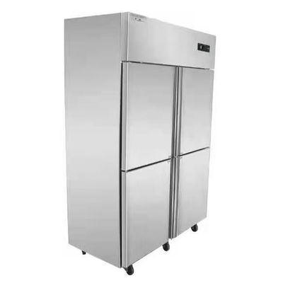 Guter Preis Tür-Handelsküche des Edelstahl-aufrechte Kühlschrank-Gefrierschrank-360L 4 Online