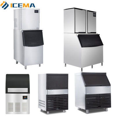 Erweiterte 500 kg automatische Würfel Eismaschine für kommerzielle Kühlmittel R404A
