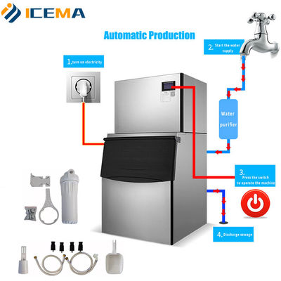 500 kg / 24h Counter Top Commercial Ice Maker für Hotel und Kühlgetränke