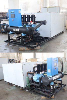 500 kg/Tag-50 Tonnen/Tag Automatische Eismaschine mit Salzlake-Block mit luftgekühlter Kondensation