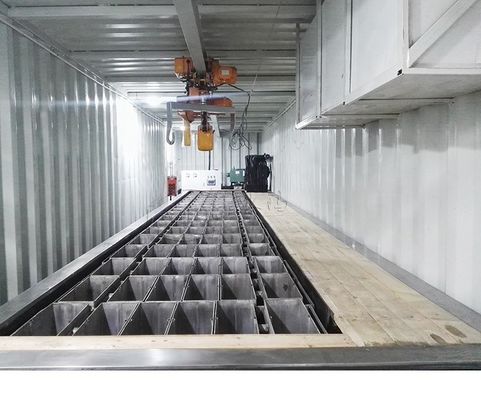 Lebensmittelgeschäft Industriebehälter Block Eismaschine Eisgewicht 25kg 50kg 100kg Verbrauch