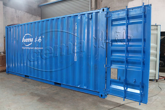 Emerson 3 Tonnen direkte Kühlung ICEMA Container-Block-Eisfabrik