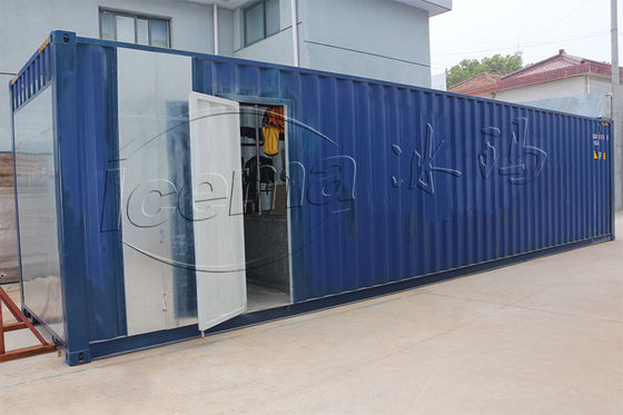 Emerson 3 Tonnen direkte Kühlung ICEMA Container-Block-Eisfabrik