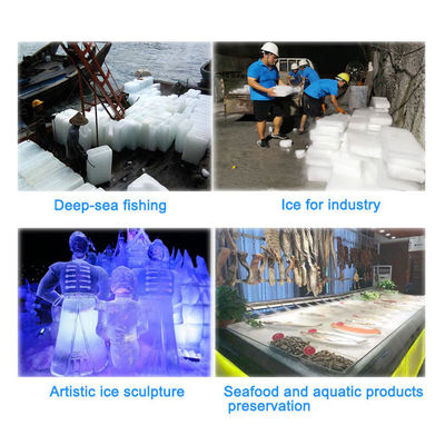 Maschine zur Herstellung von industriellen Eisblöcken für die Produktion von Fischerei-Eis