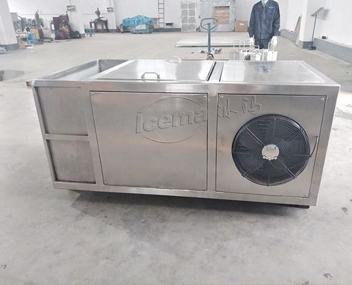 Mini-Eisfabrik 1 Tonnen Kompakt-Eis-Block-Maschine mit Schneider Electric-Komponenten