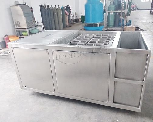 Mini-Eisfabrik 1 Tonnen Kompakt-Eis-Block-Maschine mit Schneider Electric-Komponenten