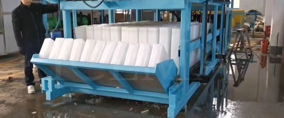 ICEMA 1T-20T/24H Eiskühlmaschine mit direktem Kühlblock für die große industrielle Eisproduktion