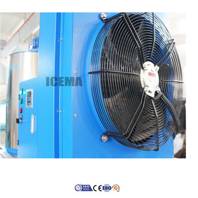 3.6KW Industrielle tragbare Eisflachmaschine für Fische 1T/2T/3T/5T Flach-Eismaschine