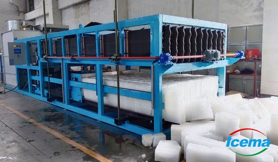 Luft/Wasserkühlung 20 Tonnen Block-Eismaschine kundenspezifisches Industrie-Eis 85,5 kW