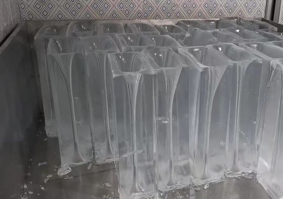 10T/24H Industrie-Eismaschine mit direkter Kühlung und Kältemittel R404A/R22
