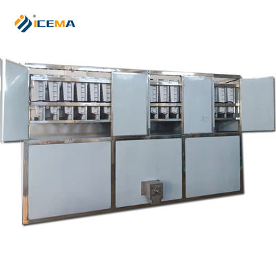 Guter Preis 350 KG Eislagerkapazität 5T/24H Industrielle Eiswürfelmaschine für die Herstellung Online