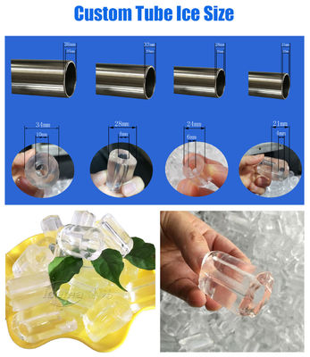 15 Tonnen Schlauch-Eismaschine Automatischer Wasser-/Dampfkondensator für die Getränkeindustrie