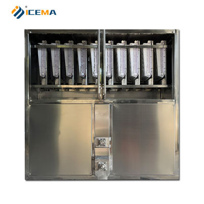 22*22*22mm Eis Größe 1 Tonne 2 Tonnen 3 Tonnen Industrielle Eiswürfel Herstellung Maschine mit 10,5 kW Leistung