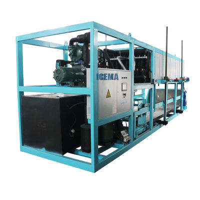 85 kW Kühlkapazität 12000 KG Industrie-Eis-Block-Herstellungsmaschine für Kundenbedarf