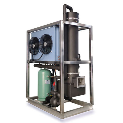 1 Tonnen Industrie-Eis-Rohr-Mach-Maschine mit 8,9 kW Kühlkapazität und erschwinglich