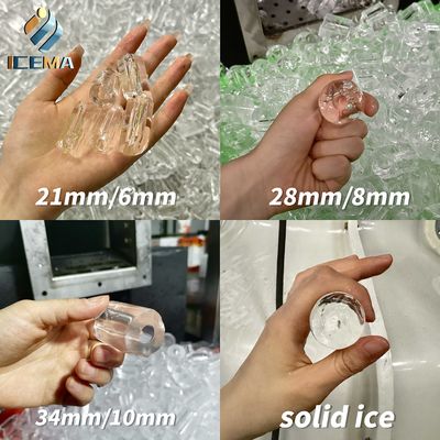 ICEMA-Rohr-Eismaschine angepasste tägliche Ausgabe 1T-30T geeignet zum Verkauf von Eisbars Hotels können mit Verpackungsmaschinen ausgestattet werden Eisbeutel