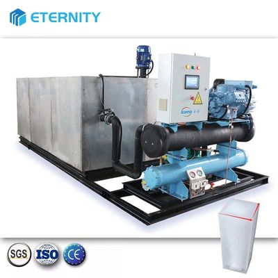 kaufen 500 kg/Tag-50 Tonnen/Tag Automatische Eismaschine mit Salzlake-Block mit luftgekühlter Kondensation online manufacture