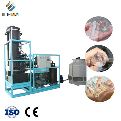 kaufen ICEMA 25T/24H Industrial Tube Ice Machine with 21mm/24mm/28mm/34mm Tube Ice and -8 ℃ Temperature for High Efficiency Cooling online manufacture