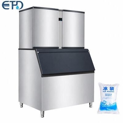 kaufen 220-240V R404a / R507a Handels-Eiswürfel-Maschine Einfache Wartung Online-Herstellung