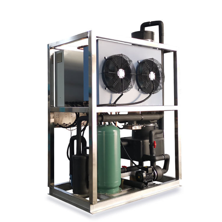 Industrielle Trinkwasser 1 Tonnen pro Tag Runde Eismaschine Röhre Eismaschine Maschine für Eisfabrik