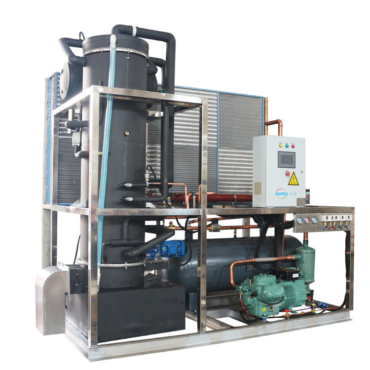 Automatische Rohr-Eismaschine 10T/24H Werbung für Farm Sea For Food Fish Bar