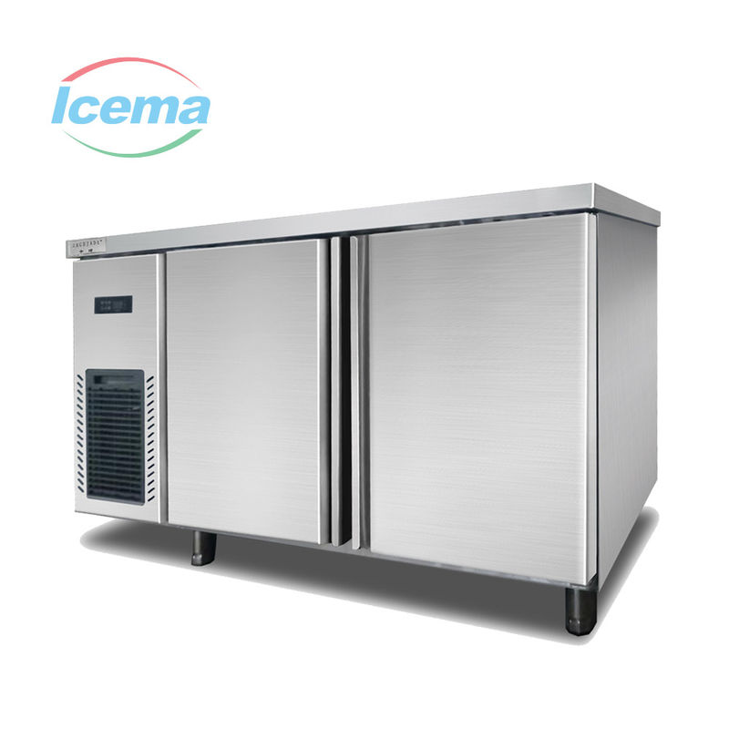 Edelstahl Doppeltürer Top Freezer Kühlschrank 150 Pfund Aufrecht Kühlschrank Gefrierschrank