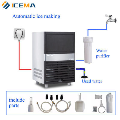 Guter Preis Industrielle Eiswürfelmaschine mit Luftkühlmethode für die Großproduktion Online