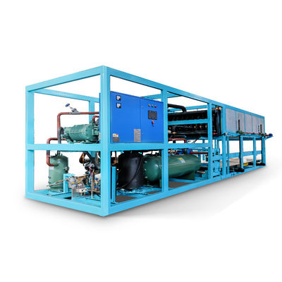 Eismaschine mit direktem Kühlblock mit einer Kühlflüssigkeit R22 / R404A Eisform Größe 380*180*1000mm 6450*2360*2530mm