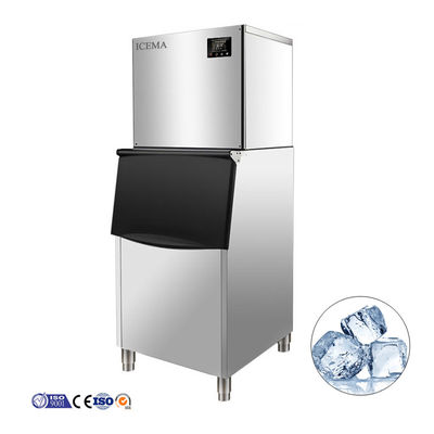 Guter Preis Lebensmittelgeschäft ICEMA automatische 300KG 400kg 500kg Eiswürfelmacher Maschine Online