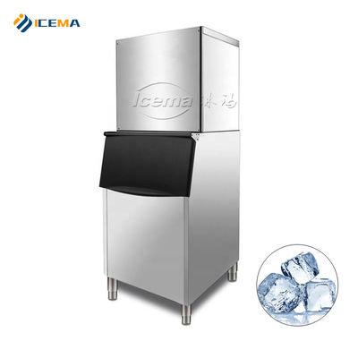 Guter Preis 200 kg 300 kg 400 kg 500 kg ICEMA Eiswürfelmaschine 760*830*1780mm Eisgröße 22x22x22mm Online