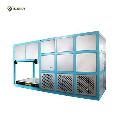 Guter Preis Energieeinsparende 3T Industrie-Eis-Block-Macher-Maschine mit 380V / 3P / 50hz Stromversorgung Online