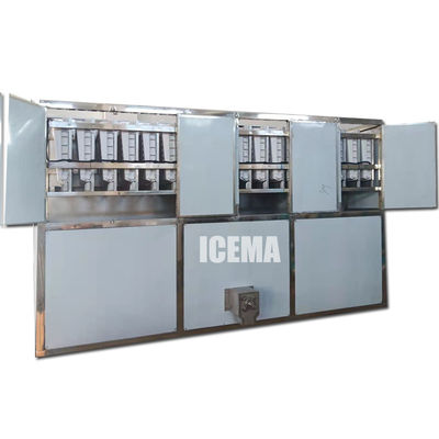Guter Preis 5000 kg/Tag Industrie-Eiswürfelmachmaschine 5 Tonnen Kapazität mit Kühlschalen Online
